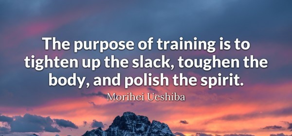 The purpose of training is...