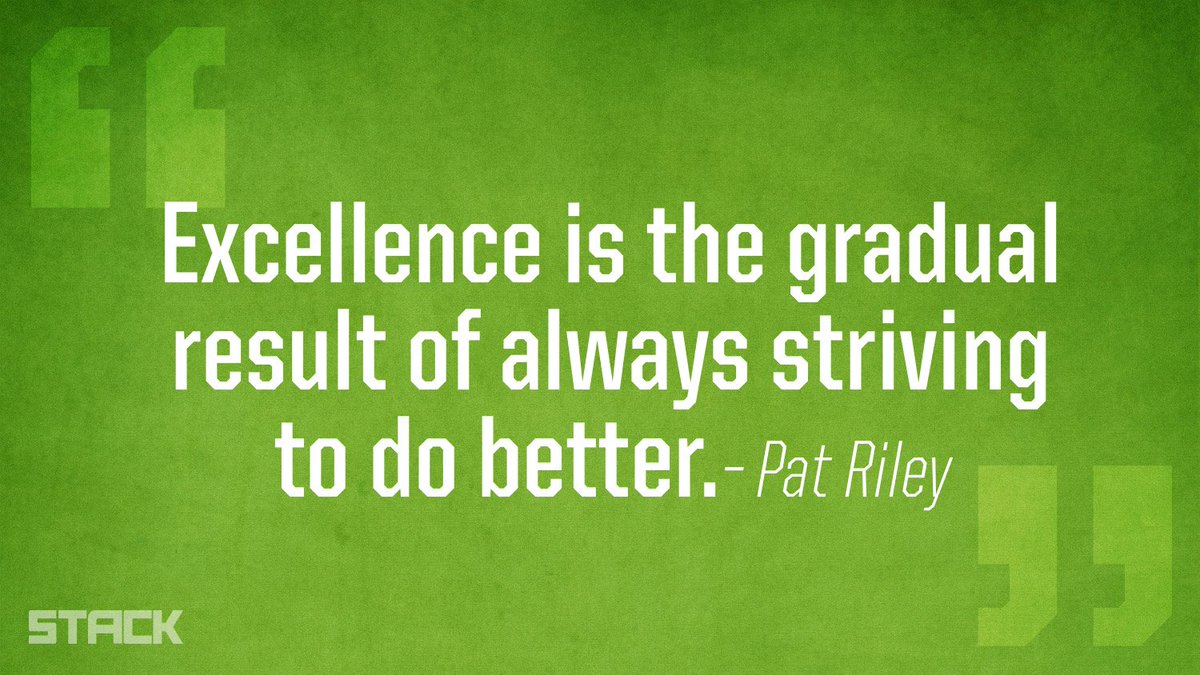 Excellence is...
