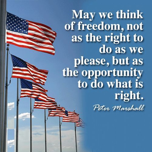 May we think of freedom...