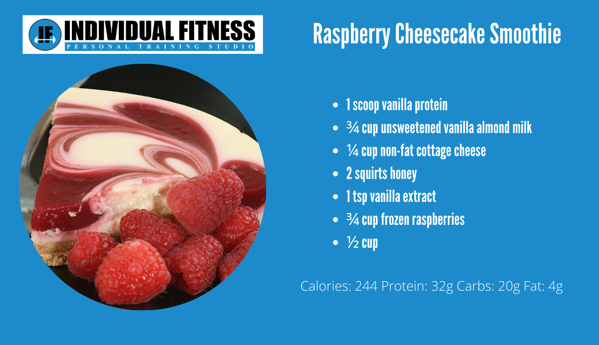 raspberry cheesecake smoothie
