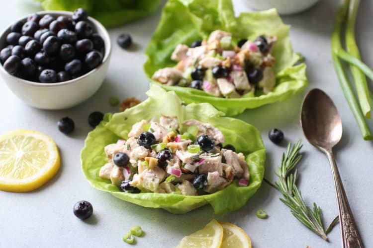 Blueberry Chicken Salad with Rosemary