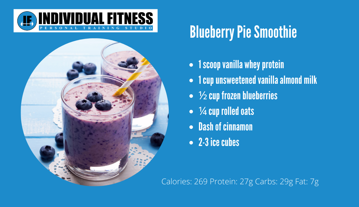 Blueberry pie smoothie