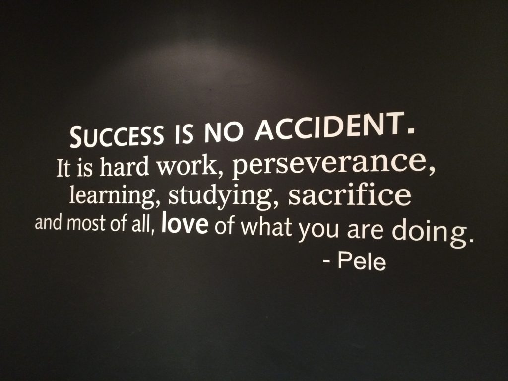 Success is no accident