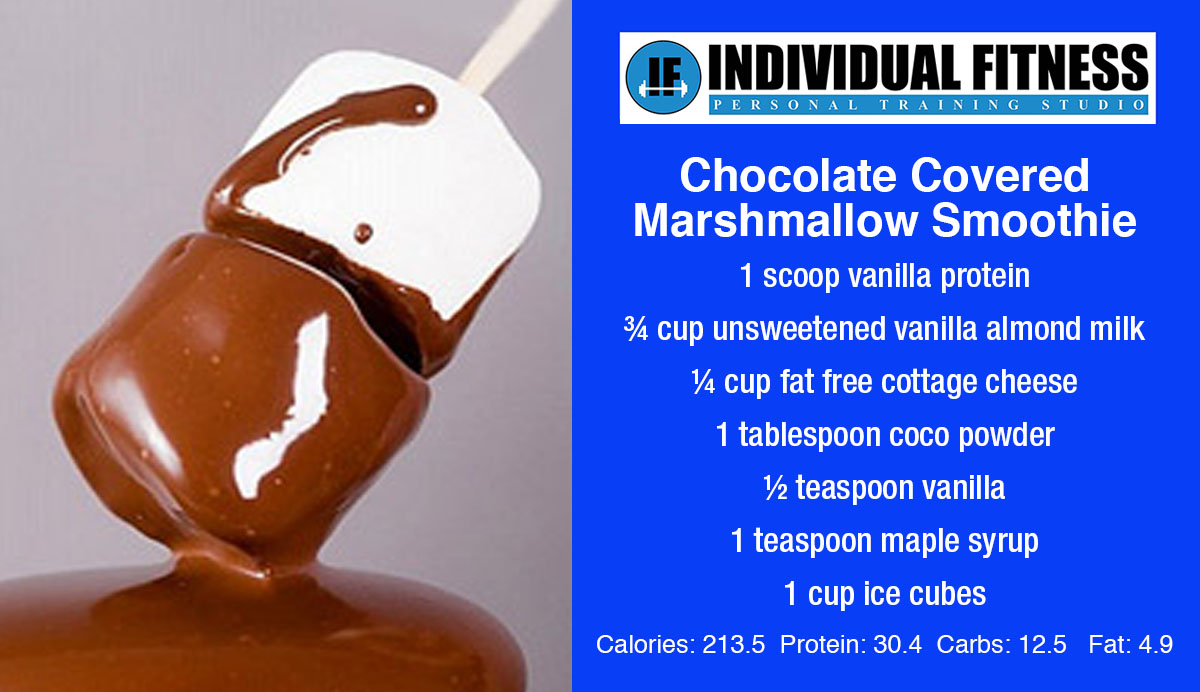 chocolate covered marshmallow smoothie