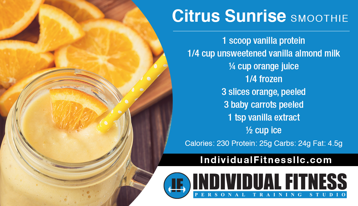 citrus sunrise smoothie