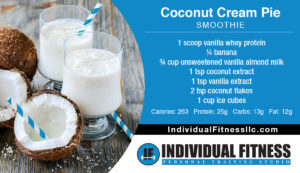 Coconut Cream Pie Protein Smoothie