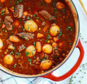 heathy beef and tomato stew