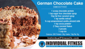 german chocolate cake smoothie