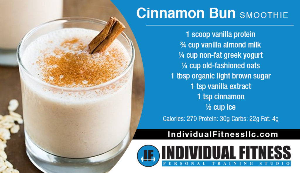 cinnamon bun smoothie